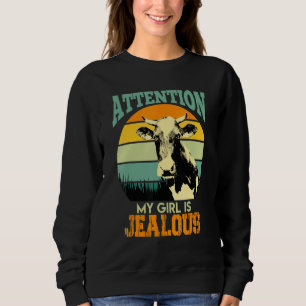 Sudadera Agricultor de vacas vacías dice que Chica es Eifer