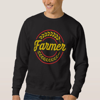 Sudadera Agricultor Graphic Cow Farmer Agriculture Tractor 