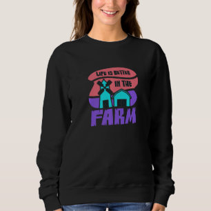 Sudadera Agricultura agrícola diciendo animales de granja