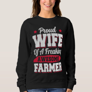Sudadera Agricultura Granja Agrícola Esposa del Agricultor