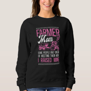 Sudadera Agricultura Granjero Mamá Madre Tractor Granjero M