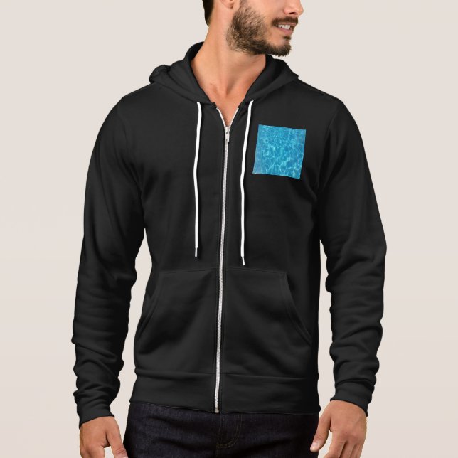 Sudadera Agua de Piscina Azul Celeste Cristalina (Anverso)
