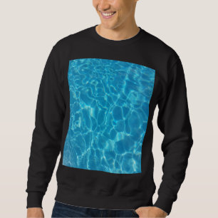 Sudadera Agua de piscina azul cielo cristalina