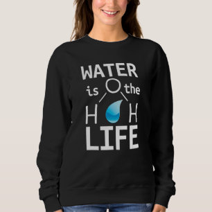 Sudadera Agua H2o Es La Vida