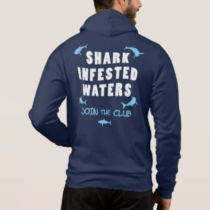 Sudadera Agua Infestada De Tiburón - Cita De Buceo En Scuba