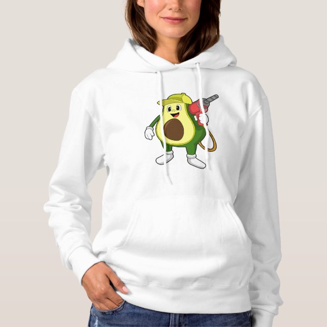 Sudadera Aguacate como artesano con taladro (Anverso)