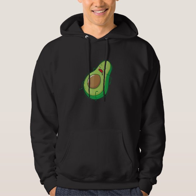 Sudadera Aguacate durmiendo y tomando una siesta (Anverso)