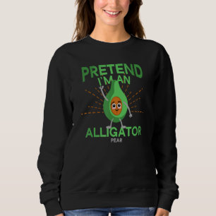 Sudadera Aguacate Finge que soy una pera de caimán hombres