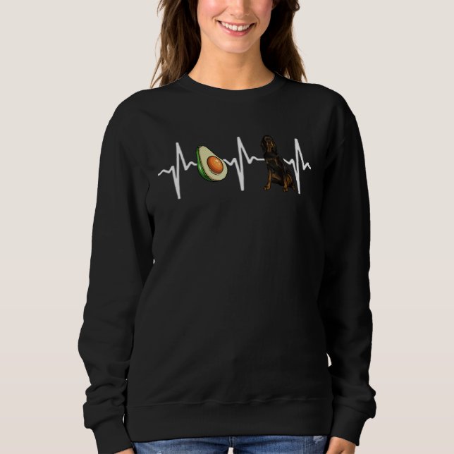 Sudadera Aguacate Gordon Setter Heartbeat Dog (Anverso)