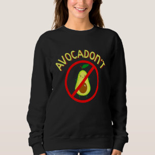 Sudadera Aguacate no deja de hacer gimnasia aguacate vegan