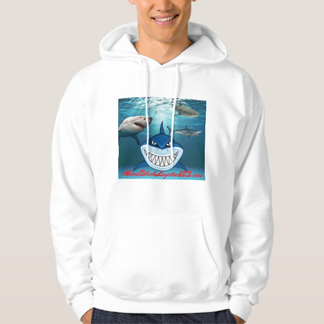 Sudadera Aguas infestadas de tiburón (Anverso)