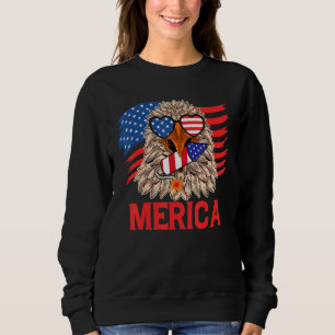 Sudadera Águila Americana Bandera de EE. UU. Patriota 4 de