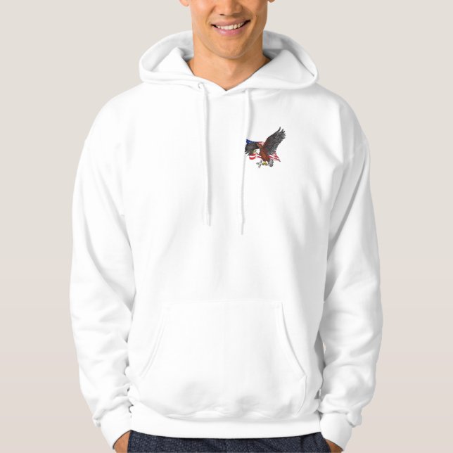 Sudadera Águila americana con cruz (Anverso)