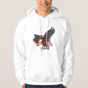 Sudadera Águila americana con fondo de hoodie