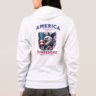 Sudadera Águila Americana del 4 de Julio Sublimación-61901