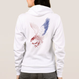 Sudadera Águila Americana, Patriótico, Rojo Blanco & Azul,