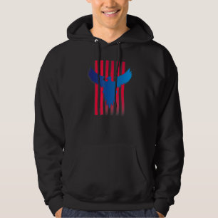 Sudadera Águila Azul Feliz Día Nacional Essenti Azul Y Rojo