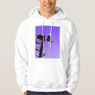 Sudadera Águila calva al atardecer - Original Arte de Vida