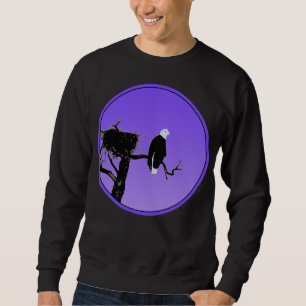 Sudadera Águila calva al atardecer - Original Arte de Vida 