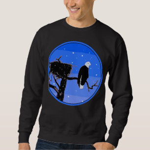 Sudadera Águila calva en invierno - Arte de vida salvaje or