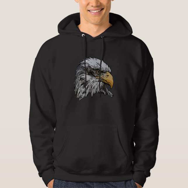 Sudadera Águila Calva Gráfica Animal Símbolo Nacional Ameri (Anverso)