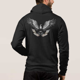 Sudadera Águila con Plumas Ornamentadas