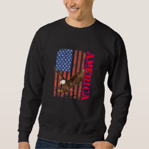 Sudadera Águila de bandera patriótica de Estados Unidos