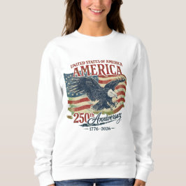 Sudadera Águila de la bandera del 250 aniversario de EE. UU