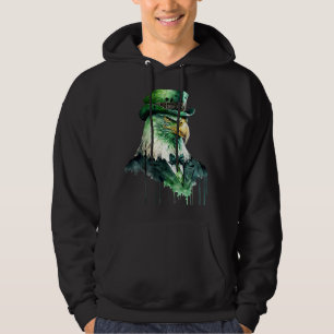 Sudadera Águila del Día de San Patricio Águila Vintage Homb