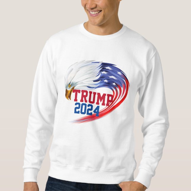 Sudadera Águila estadounidense Trump 2024 (Anverso)