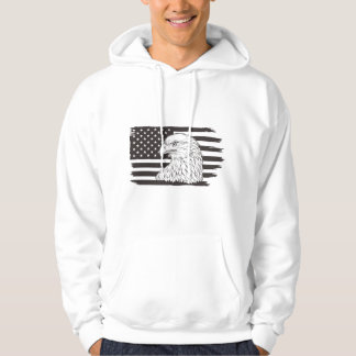 Sudadera Águila Orgullosa con bandera estadounidense