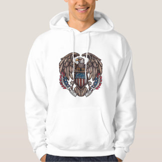 Sudadera Águila Patriótica Americana - Camiseta Salvaje Oes