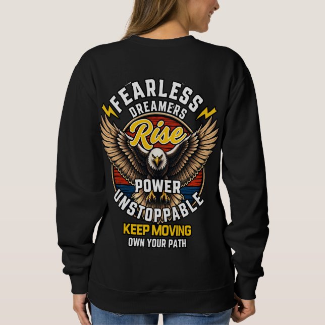 Sudadera Águila Soñadores Sin Miedo (Reverso)