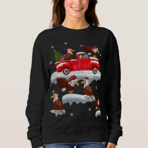 Sudadera Águilas conduciendo Árbol de Navidad Camión Rojo Á