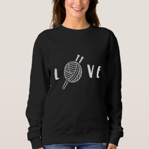 Sudadera Agujas de punto de pezuña de nata de tejido de cro