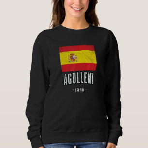 Sudadera Agullent España Es Bandera Ciudad Bandera Ropa