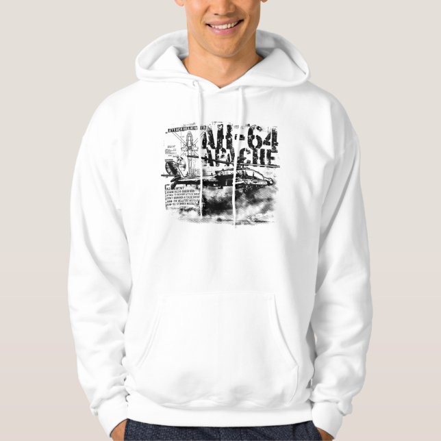 Sudadera AH-64 Apache American Apparel California Fleece P (Anverso)