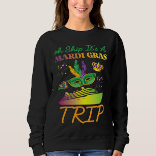 Sudadera Ah barco es un viaje de Mardi Gras Crucero de mald