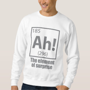 Sudadera ¡Ah! El elemento del Chiste de la química sorpresi