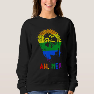 Sudadera Ah Hombres Bandera de orgullo LGBTQ Arcoíris Gay J