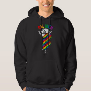 Sudadera Ah Men Lgbt Orgullo Gay Jesús Bandera Arcoiris Cri