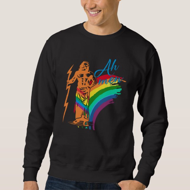 Sudadera Ah Men Support LGBTQ Gay Pride Month Cute Gay For  (Anverso)
