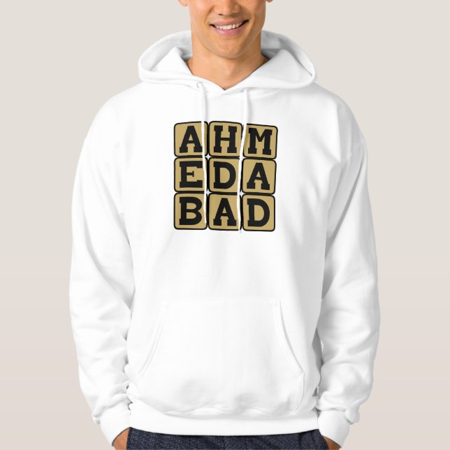Sudadera Ahmedabad, Ciudad en la India (Anverso)