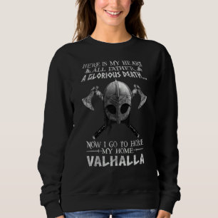 Sudadera Ahora Voy A Mi Casa Valhalla Viking Norse