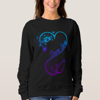 Sudadera Ahorre el regalo de la camiseta de las vidas para