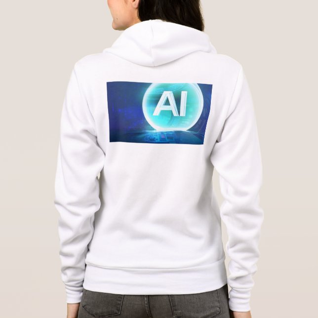 Sudadera Ai Hoodie Diseño de inteligencia artificial (Reverso)