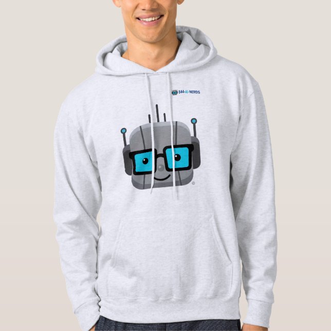 Sudadera AI Nerd Hoodie: Code in Comfort with 844-AI-NERDS (Anverso)