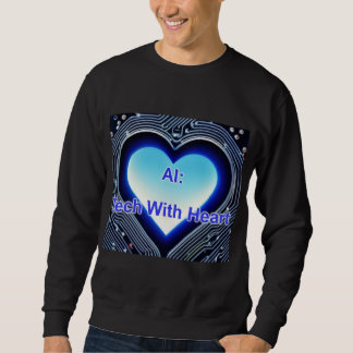 Sudadera AI: Tech with Heart Men's Black