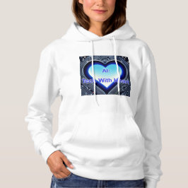 Sudadera AI: Tech with Heart Women's White