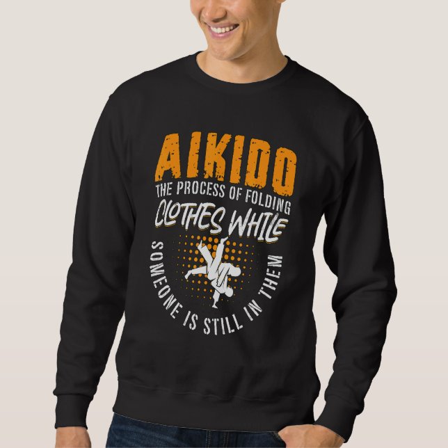 Sudadera Aikido El Proceso Marcial Samurái Deportes Luchado (Anverso)